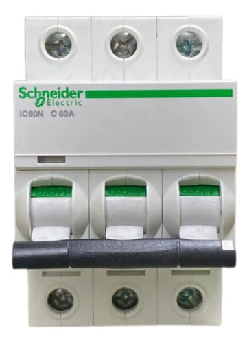 Disjuntor Acti9 Ic60n 3p 63a Curva C A9f74363 Schneider