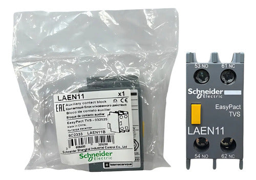 Kit Com 2 Peças: Contato Auxiliar 1naf Laen11 Schneider 1naf