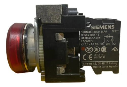 Sinaleiro 22mm 24v Vermelho 3su1152-6aa20-1aa0 Siemens