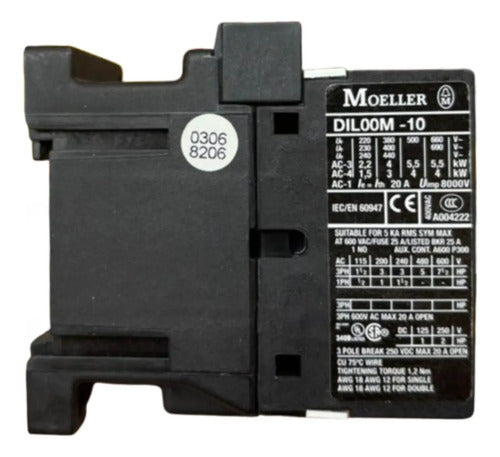Contator Dil00m-10 3cv A 220v Eaton Moeller 220v