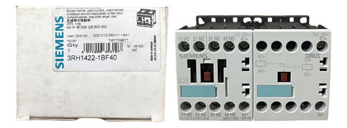 Contator 6a 2na+2nf 230v 3rh1422-1bf40 Siemens 127v