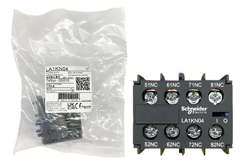 Bloco De Contato Auxiliar Instantâneo 4nf La1kn04 Schneider 690v