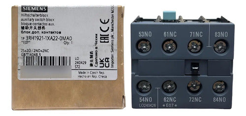 Bloco De Contato Auxiliar 2na+2nf 3rh1921-1xa22-0ma0 Siemens