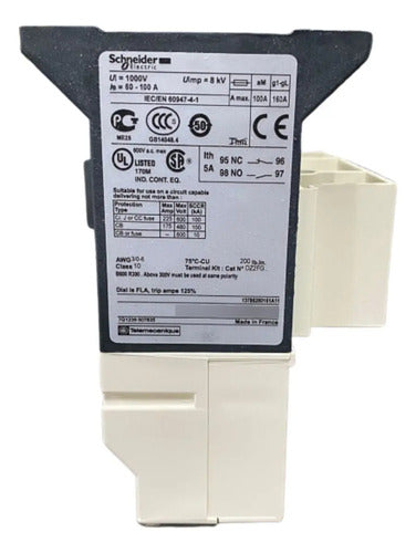 Rele Termico Eletronico 60100a 1na+1nf Lr9d5367 Schneider 24 Vcc