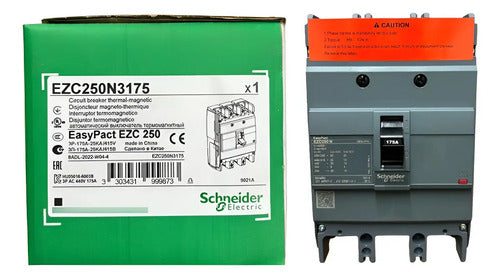 Disjuntor 175a 3p Ezc250n Ezc250n3175 Schneider 690 Vca 50 60 Hz