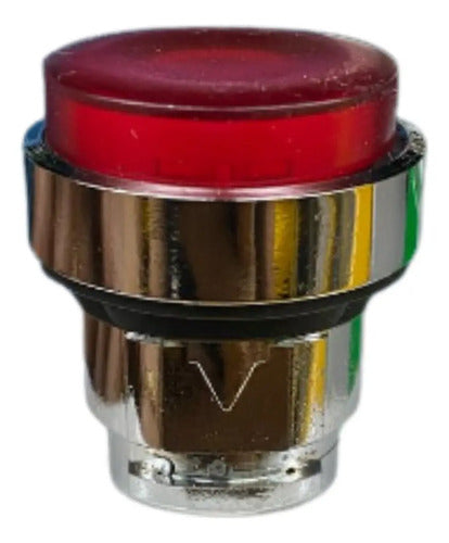 Cabeçote Para Botão Luminoso Ø22mm Vm Zb4bw143 Schneider Vermelho -