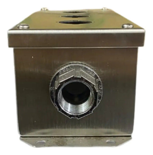 Botoeira Metalica Vazia 30mm 3 Furos 9001kyss3 Schneider Metalica