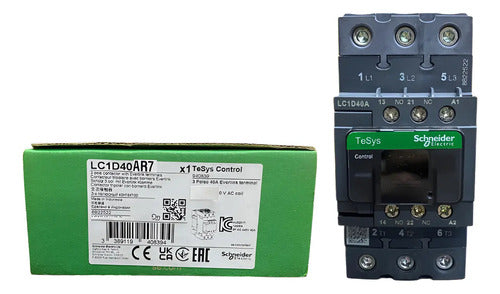 Contator Tesys 3p Ac-3 440vca 1na+1nf Lc1d40ar7 Schneider 440v