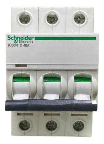 Disjuntor Acti9 Ic60n 3p 40a Curva C A9f74340 Schneider