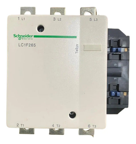 Contator Tripolar 265a 220vca 50/60hz Lc1f265m7 Schneider 220 Vca