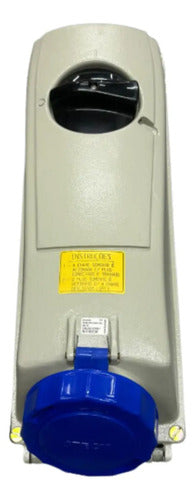 Tomada De Sobrepor 2p+t 125a 200/250v 6h Azul S3606d Steck Azul