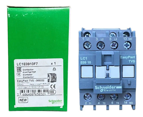 Contator 3p Easypact Tvs 9a 1na 110vca Lc1e0910f7 Schneider 127v