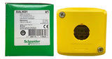 Botoeira De Comando 22mm Amarela 1 Furo Xalk01 Schneider Amarelo E Cinza