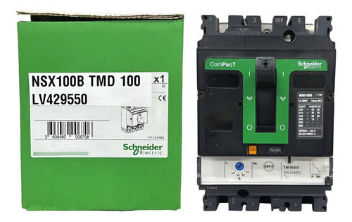 Disjuntor Tripolar 100a Nsx100b-tm100d Lv429550 Schneider