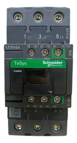 Contator Tesys 3p Ac-3 24-60v 40a Lc1d40abne Schneider 24-60v
