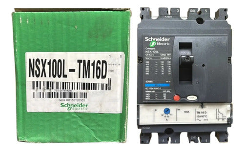 Disjuntor Tripolar 16a Nsx100l-tm16d Schneider