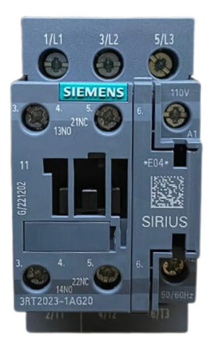 Contator 3rt2023-1ag20 110v 1na 1nf Siemens 127v