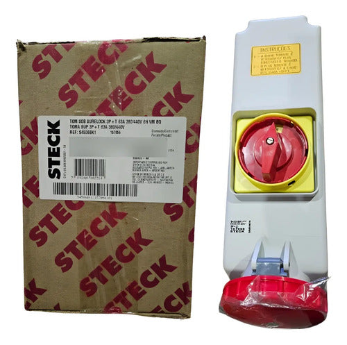 Tomada Sob 3p+t 63a 380/440v 6h Vm Bq S4506bk1 Steck  Vermelho