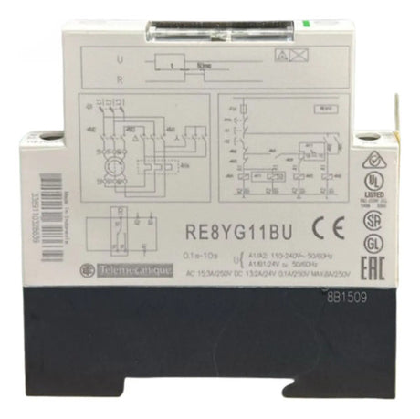 Rele Temporizador 1naf 0,1-10s 24vca/c-110/240v Re8yg11bu !!