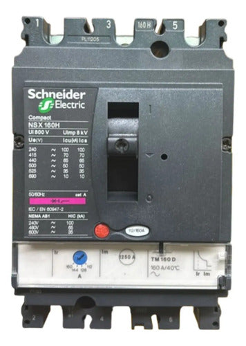 Disjuntor 3p Nsx160h-tm160d 160a 3d Lv430670 Schneider