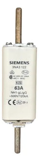 Kit Com 2: Fusível Nh01 Retardado 63a 500v 3na3122 Siemens 500v