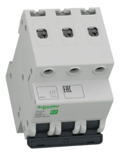 Disjuntor Easy9 3p 25a 6ka 400v Curva C Ez9f56325 Schneider