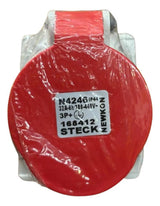 Kit Com 2 Peças: Tomada N4246 3p+t 32a 380/440v 6h Vm Steck Vermelho