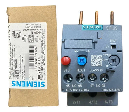 Relé De Sobrecarga 3ru2126-4fb0 34-40a Siemens  690v