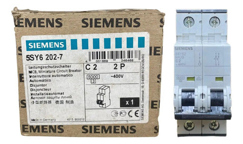 Disjuntor 2p 5sy6202-7 C2 Siemens