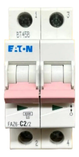 Disjuntor Bipolar Faz6-c2/2-sa 2a 6ka Eaton