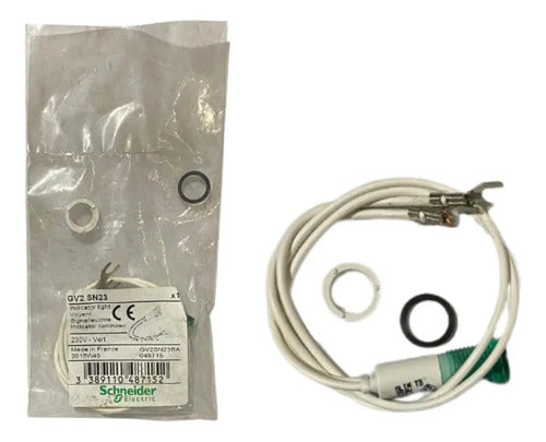 Visor Verde Para Cofre Gv2 220v Gv2sn23 Schneider