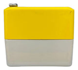Botoeira De Comando 22mm Amarela 1 Furo Xalk01 Schneider Amarelo E Cinza