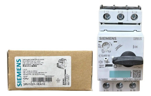 Disjuntor Motor 3rv1021-1ea10 2,8-4,0a Siemens