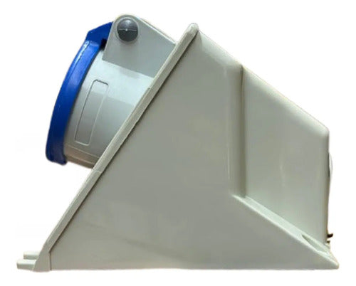 Kit Com 2 Peças: Tomada N3006 16a 2p+t 200/250v Azul Steck