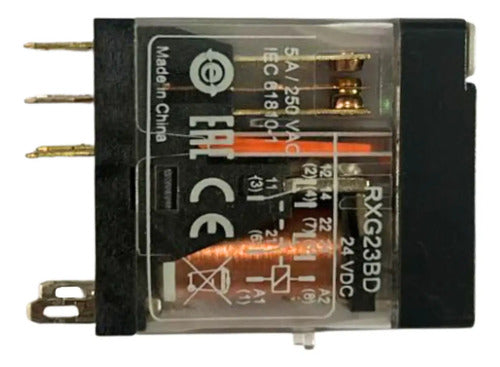 Kit Com 3: Rele Interf Led 2c/o 5a 24vcc Rxg23bd Schneider 24vcc