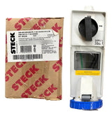 Tomada Sob Surelock Ss4209b 3p+t 32a 200/250v 9h Azul Steck Azul