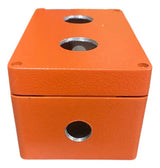 Botoeira Dgp2 Alumínio Com 2 Furos De 30mm Ace Schmersal Laranja -