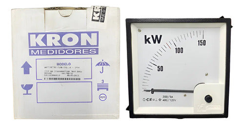 Wattimetro Ew96 Esq.14 Ip54 200/5a 480/120v Trmv 90kw Kron 480/ 120v