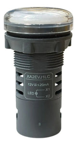 Kit Com 5: Sinalizador 22mm Led Branco 12vca/cc Xa2evj1lc 12vca/cc