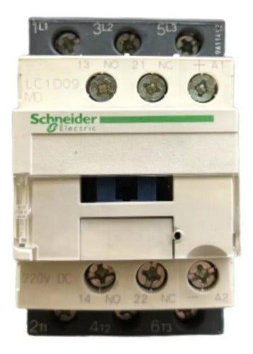 Contator Tripolar Tesys 9a 1na+1nf 220vcc Lc1d09md Schneider 220v