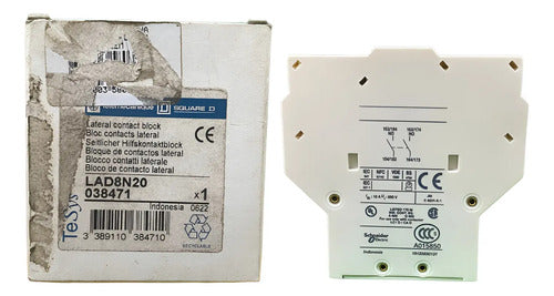 Bloco De Contato Auxiliar Lateral 2na Lad8n20 Telemecanique 690v
