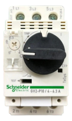 Disjuntor Motor Termomagnético 4-6,3a 3p Gv2p10 Schneider