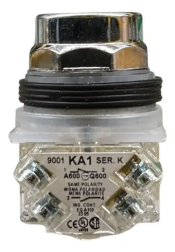 Botão 30mm Metálico Verde 1naf 9001kr2gh13 Schneider Verde -