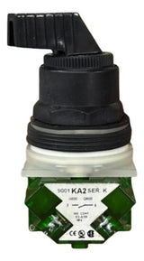 Comutador 30mm 2 Posições 1na 9001ks34fbh5 Schneider Metálico/ Verde 1na