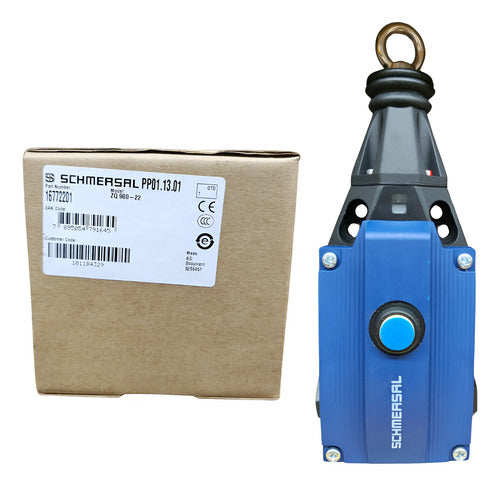 Chave Emergencial Tração Cabo Zq 900-22 Ace Schmersal Nova!! Azul 0
