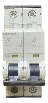 Disjuntor 2p 5sy4206-7 400v 10ka C6 6a Siemens
