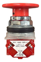 Botão Metálico 30mm 9001kr25rh8 2nf Vermelho Schneider Vermelho 2nf