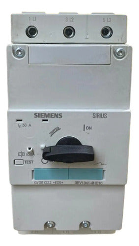 Disjuntor Motor 3rv1341-4hc10 50a Tripolar Siemens
