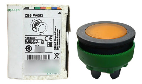 Kit Com 2: Cabeçote Para Sinalizador Zb5fv053 Schneider Laranja 0