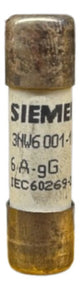 Kit Com 2 Fusivel Cilindrico 10x38mm 6a 3nw6001-1  Siemens 500v
